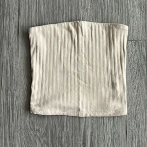 American Eagle Cream Corset Style Tube Top Size S
